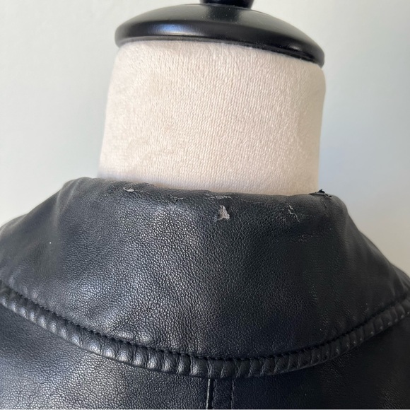 Express Black (Minus The) Leather Quilted Asymmetrical Moto Jacket - Picture 5 of 5